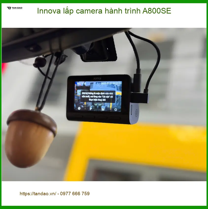 Chú Nam lắp camera hành trình A800SE cho Innova tại Nhà Bè để đảm bảo an toàn ảnh thực tế 2