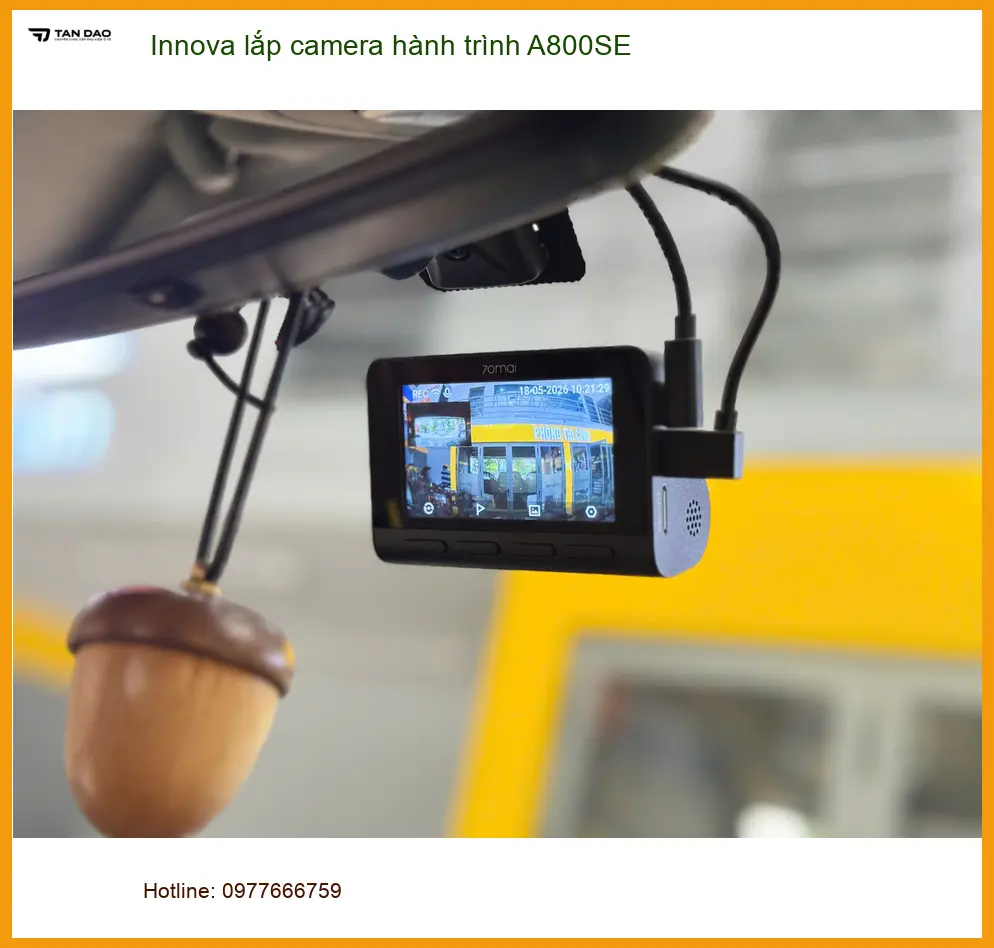 Chú Quang lắp Camera Hành Trình A800SE Innova Tân Phú, ghi hình an toàn