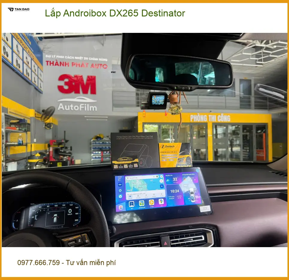 Chị Lan Anh lắp Androibox DX265 Destinator cho Honda CRV Quận 4 ảnh thực tế 2