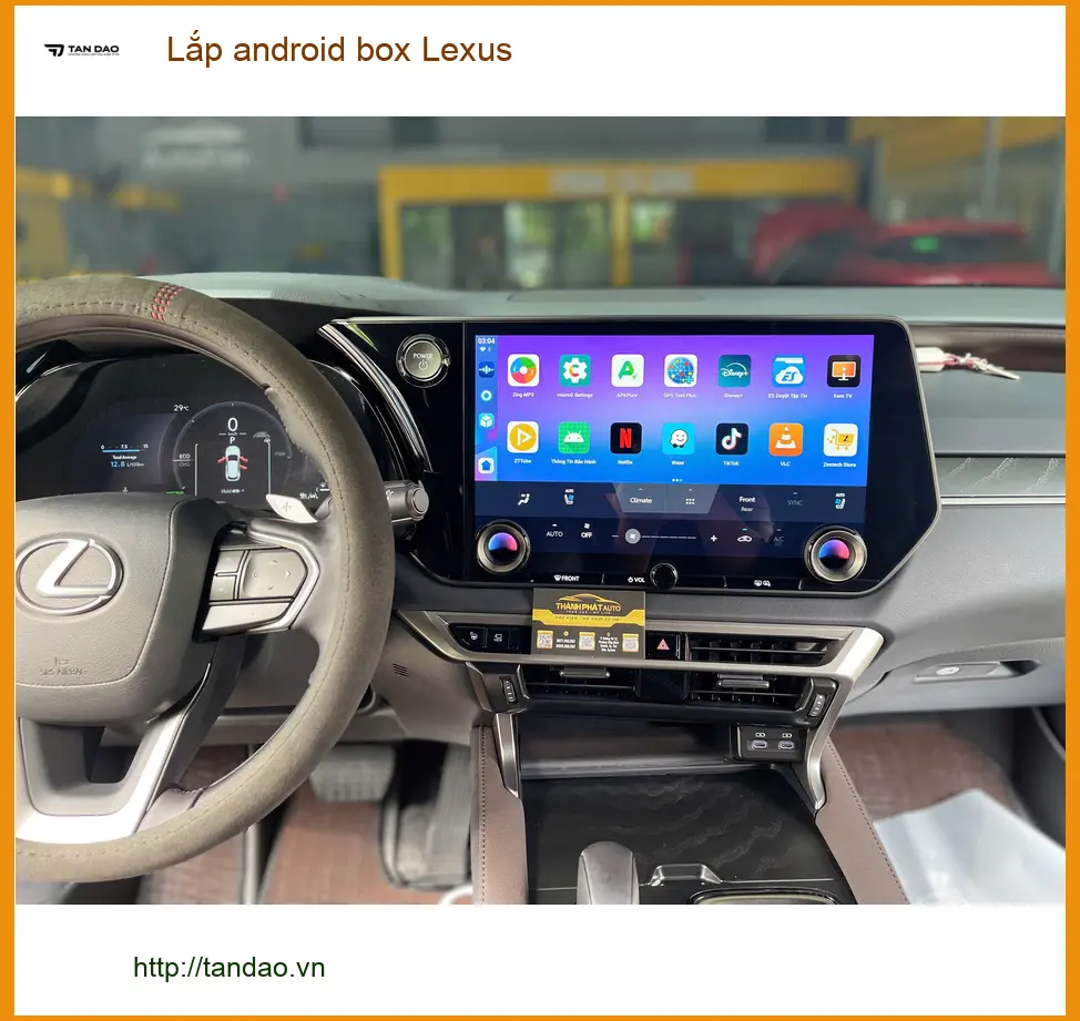 Anh Tấn lắp android box Lexus tại Hóc Môn để xem YouTube, Netflix ngay trên màn zin ảnh thực tế 2