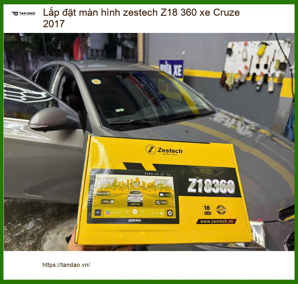 Anh Minh lắp màn hình Zestech Z18 360 cho Cruze 2017 tại Quận 9