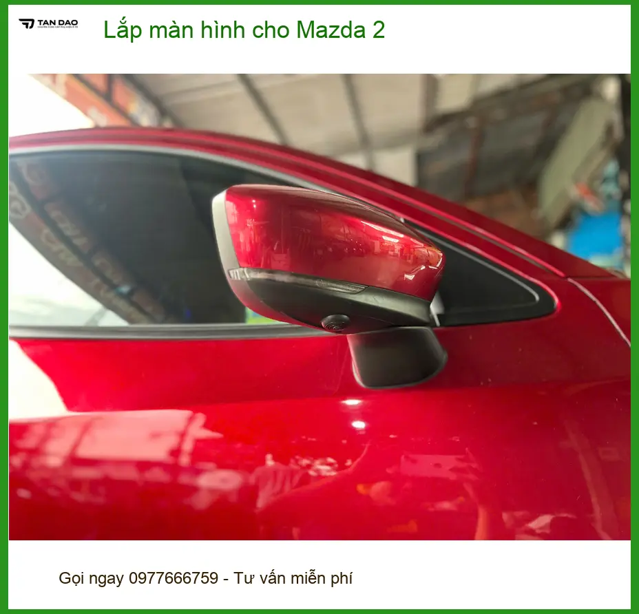 Chị Mai Phương lắp màn hình Android cho Mazda 2 tại Quận 10 vì màn zin thiếu tính năng
