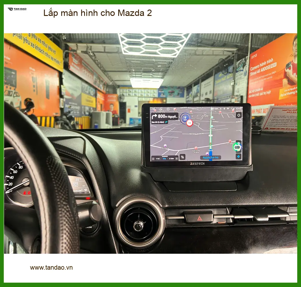 Anh Kiên lắp màn hình Mazda 2 tại Quận 4 để nâng cấp tiện ích ảnh thực tế 4
