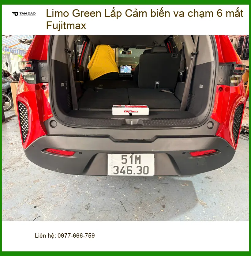 Chú Khang Lắp Cảm biến va chạm 6 mắt Fujitmax Outlander tại Nhà Bè an tâm lùi đỗ ảnh thực tế 2