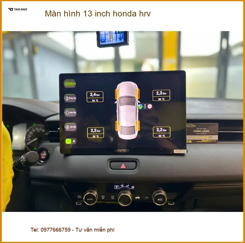 Anh Khang lắp màn hình 13 inch cho Honda HR-V tại Quận 1 để nâng tầm giải trí ảnh thực tế 2