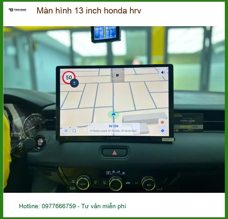 Anh Khải nâng cấp màn hình 13 inch cho Honda HR-V tại Quận 9 vì màn zin quá nhỏ ảnh thực tế 2