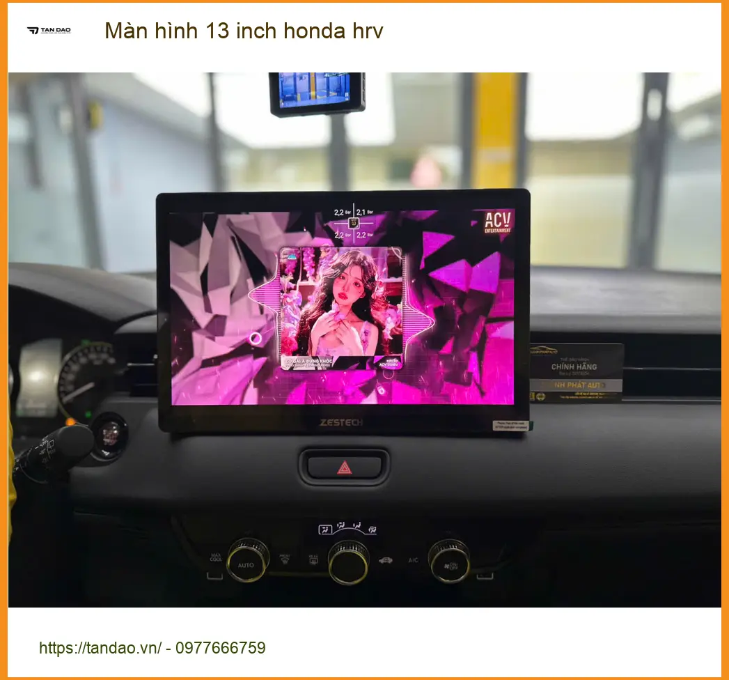 Chị Thảo lắp màn hình 13 inch Honda HR-V tại Hóc Môn tìm trung tâm uy tín ảnh thực tế 2