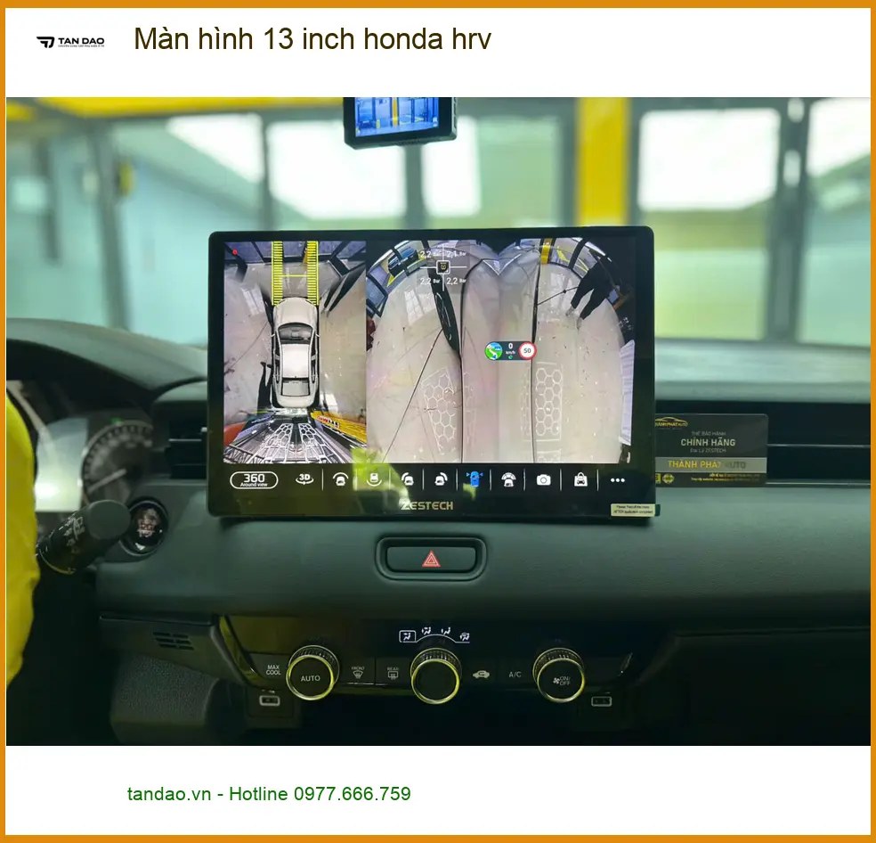 Anh Phong lắp màn hình 13 inch Honda HR-V tại Tân Phú giải trí tiện lợi ảnh thực tế 2