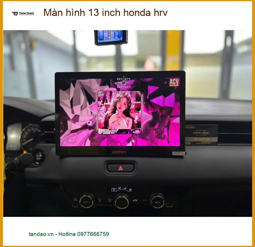 Anh Phong lắp màn hình 13 inch Honda HR-V tại Tân Phú giải trí tiện lợi ảnh thực tế 3