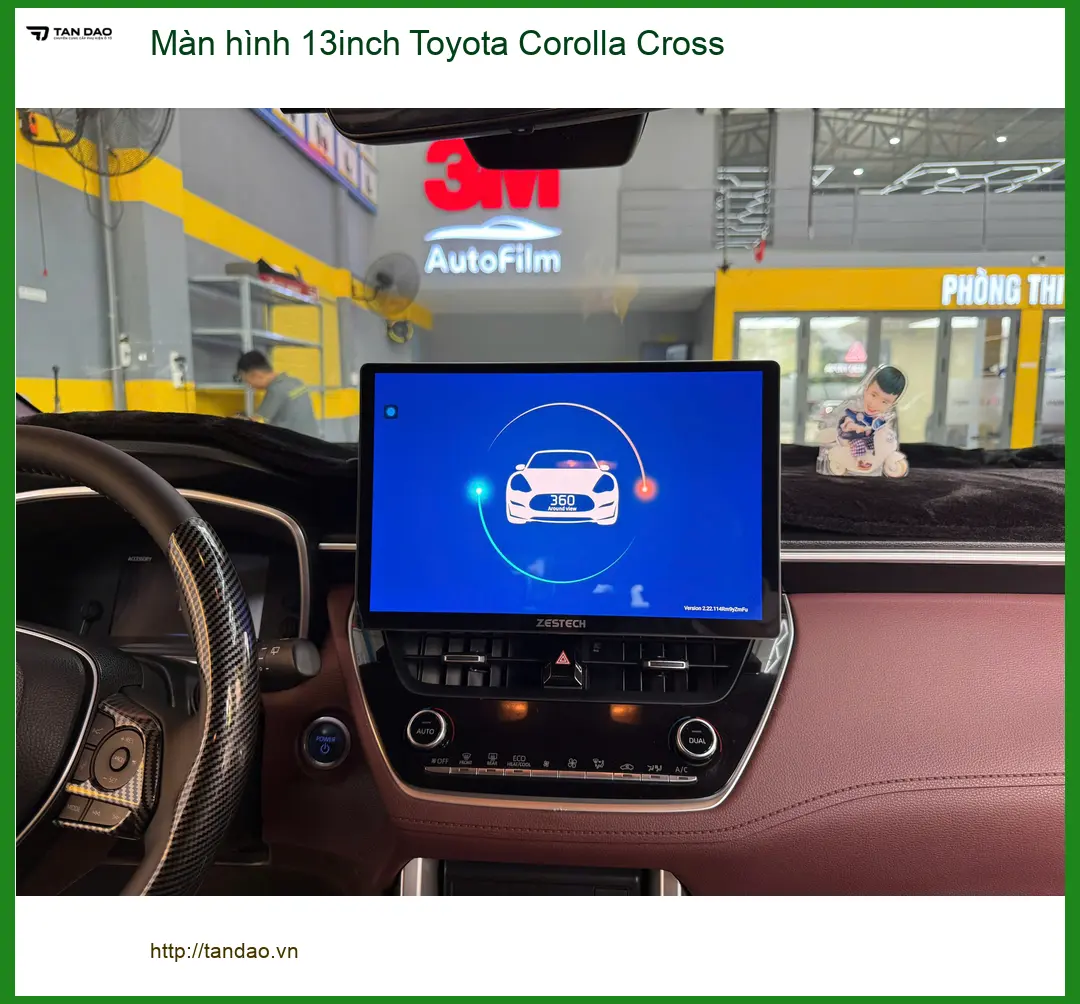 Anh Quang lắp màn hình 13inch Toyota Corolla Cross Quận 12 để trải nghiệm giải trí. ảnh thực tế 2