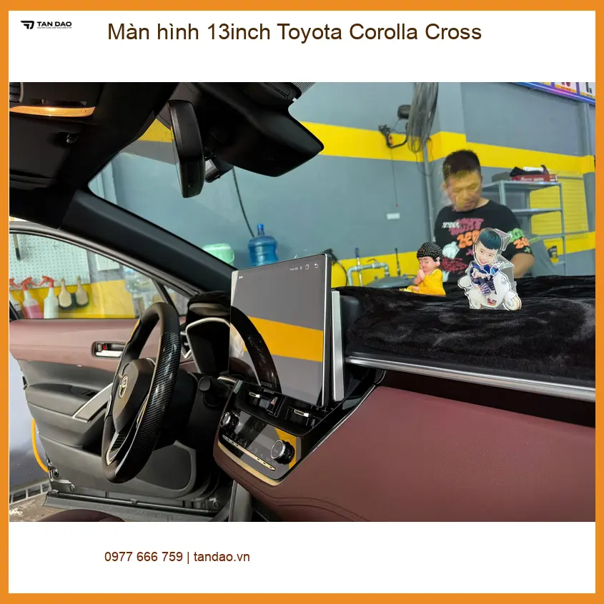 Anh Tấn lắp màn hình 13inch cho Toyota Corolla Cross Quận 2 chính hãng ảnh thực tế 4
