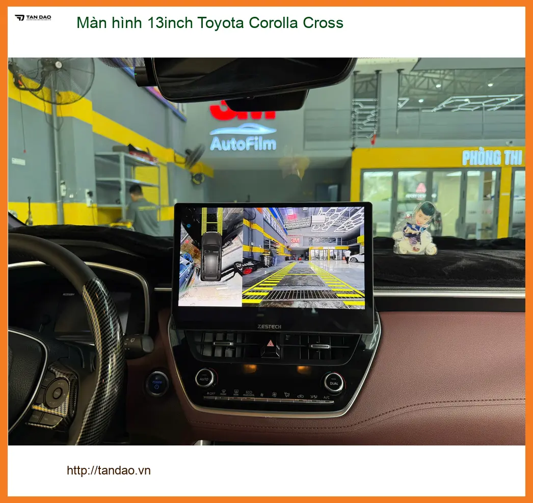 Anh Tấn lắp màn hình 13inch cho Toyota Corolla Cross Quận 2 chính hãng ảnh thực tế 5