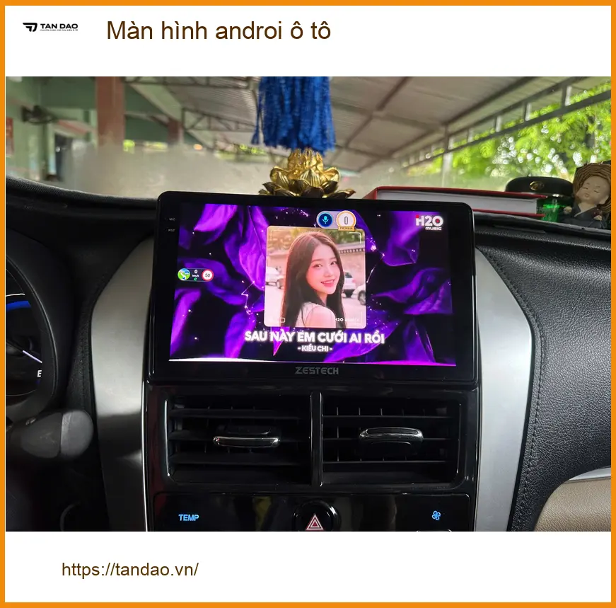 Anh Lâm nâng cấp màn hình Android ô tô cho Hyundai Accent tại Quận 9 tiện ích hơn ảnh thực tế 2