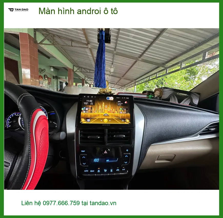 Anh Lâm nâng cấp màn hình Android ô tô cho Hyundai Accent tại Quận 9 tiện ích hơn ảnh thực tế 3