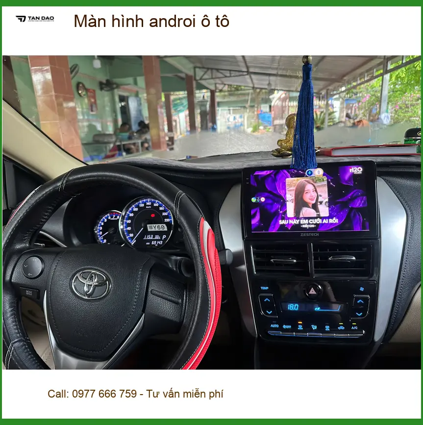 Anh Lâm nâng cấp màn hình Android ô tô cho Hyundai Accent tại Quận 9 tiện ích hơn ảnh thực tế 4