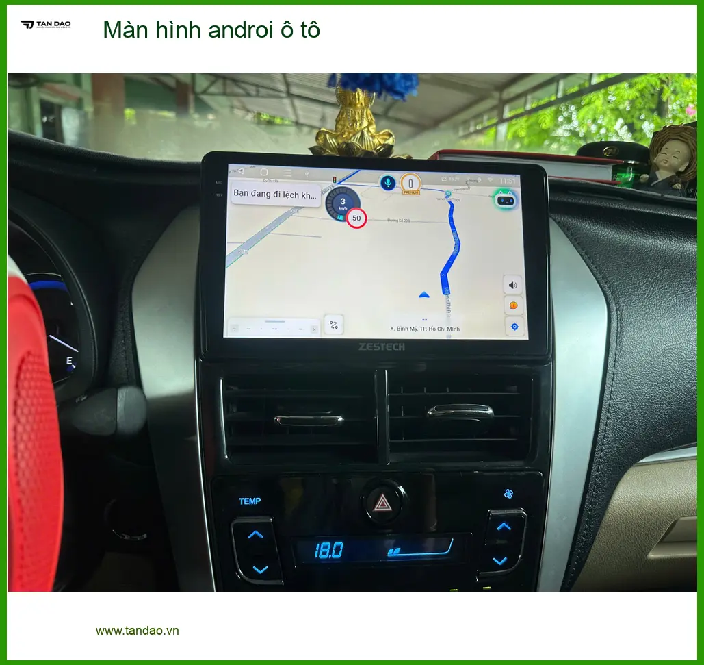 Anh Nam lắp màn hình Android ô tô Honda CRV tại Quận 12 vì màn zin chậm ảnh thực tế 4