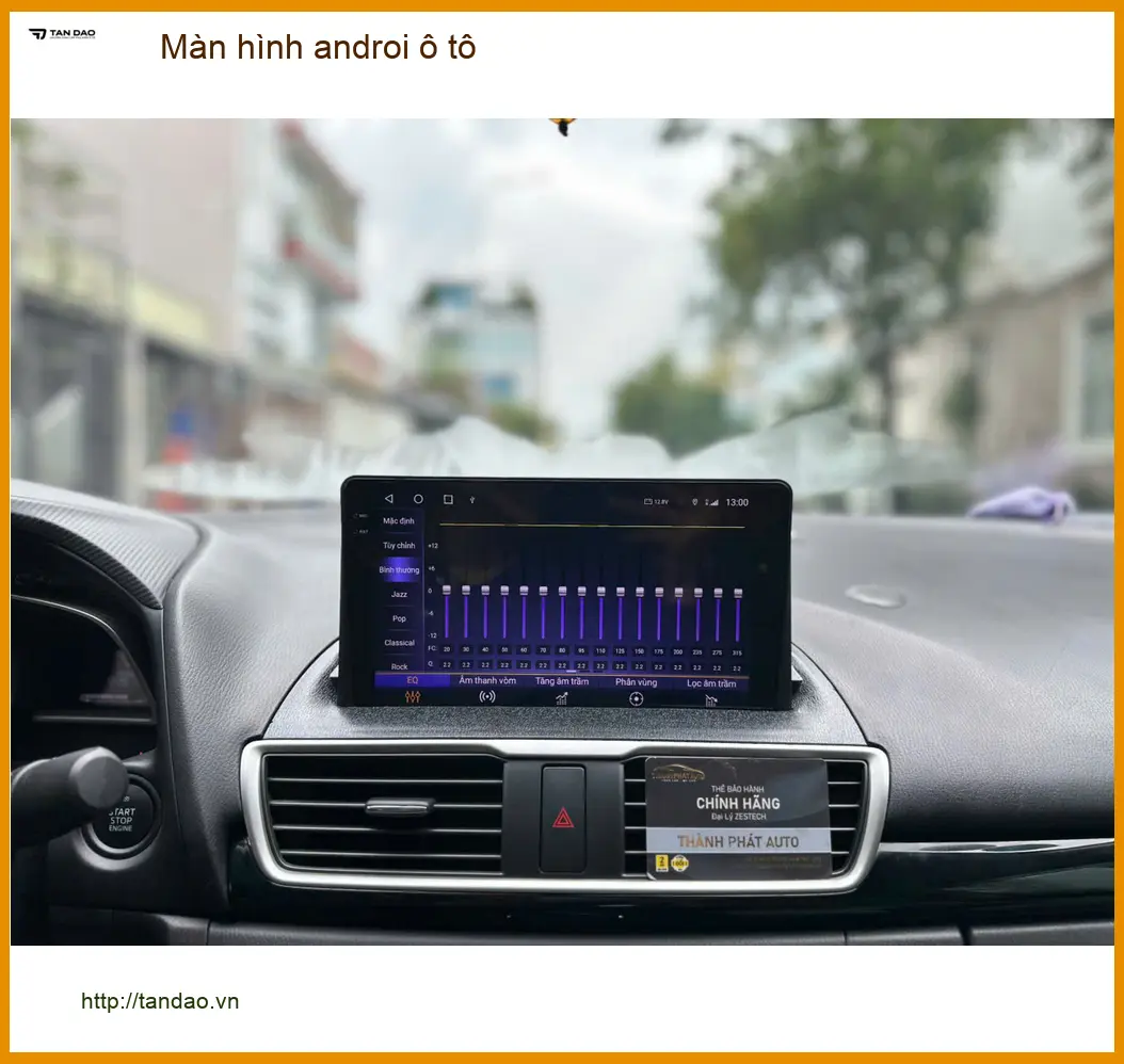 Anh Bình lắp màn hình Android ô tô Mazda 3 Quận 12 vì màn hình zin quá lỗi thời ảnh thực tế 2
