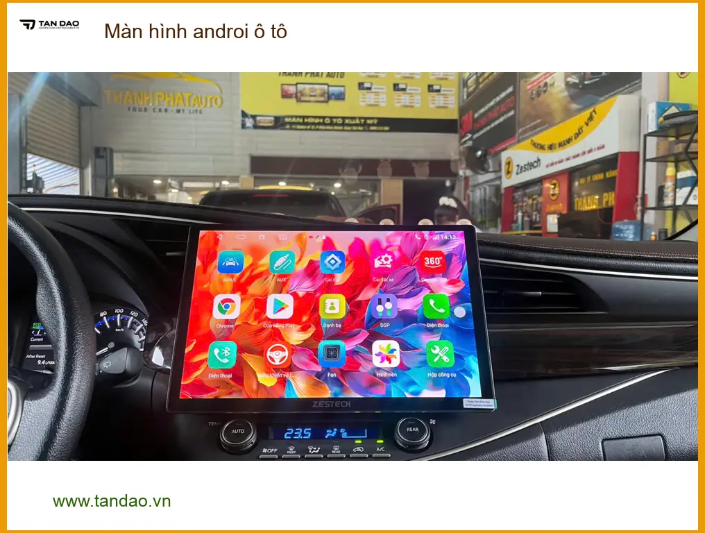 Anh Khải lắp màn hình Android ô tô Ford Everest tại Hóc Môn nâng cấp trải nghiệm lái ảnh thực tế 3