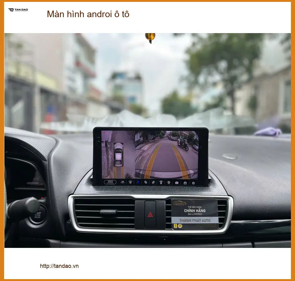 Anh Bình lắp màn hình Android ô tô Mazda 3 Quận 12 vì màn hình zin quá lỗi thời ảnh thực tế 3