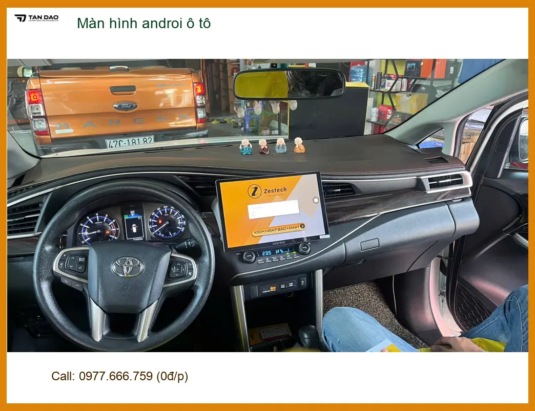 Anh Khải lắp màn hình Android ô tô Ford Everest tại Hóc Môn nâng cấp trải nghiệm lái ảnh thực tế 4