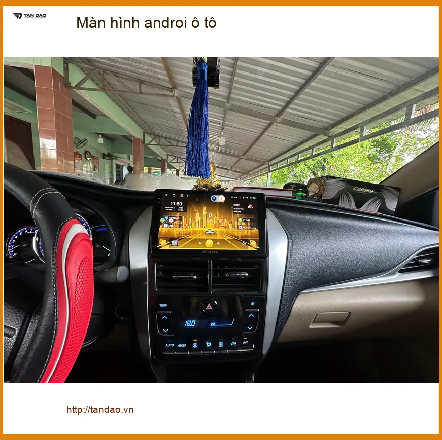 Anh Khôi lắp màn hình Android ô tô cho Hyundai Accent tại Hóc Môn