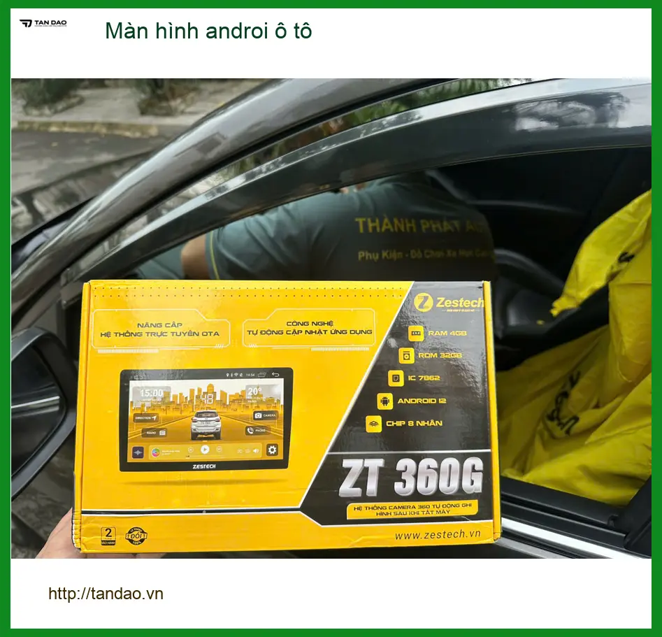 Anh Tùng lắp màn hình Android ô tô cho Hyundai Accent tại Quận 10