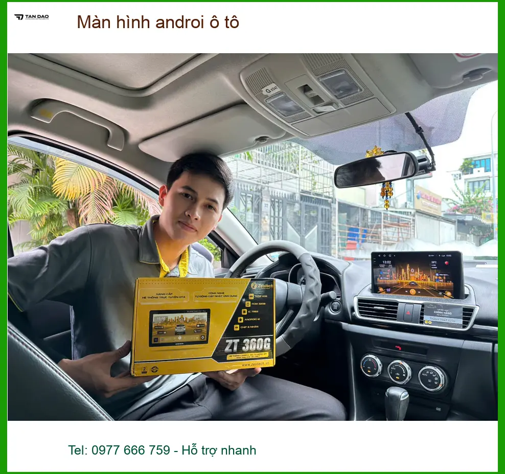 Anh Tùng lắp màn hình Android ô tô cho Hyundai Accent tại Quận 10 ảnh thực tế 2