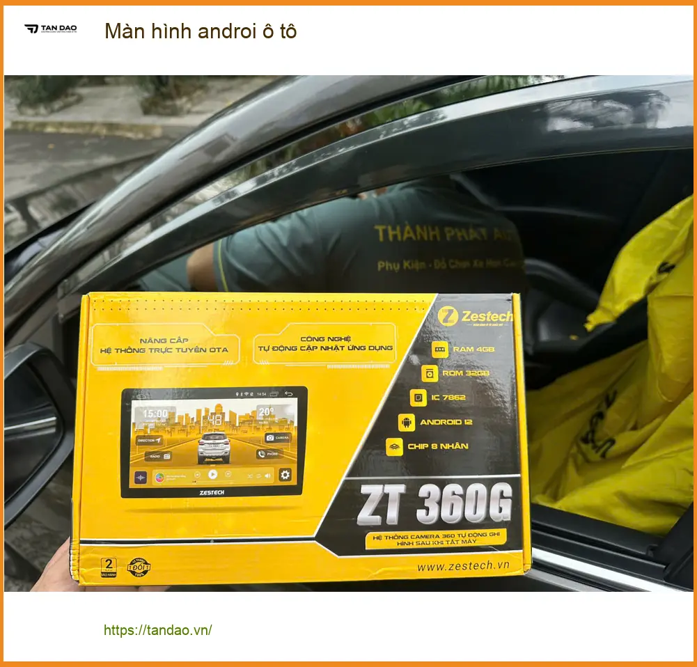 Cô Yến nâng cấp màn hình Android ô tô cho Honda CRV ở Cần Giờ vì màn zin thiếu tính năng giải trí ảnh thực tế 3