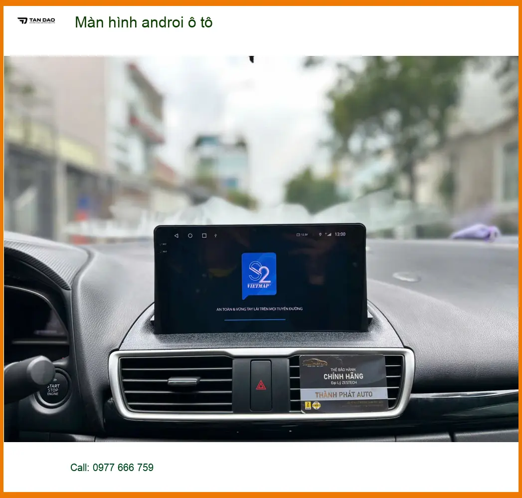 Cô Yến nâng cấp màn hình Android ô tô cho Honda CRV ở Cần Giờ vì màn zin thiếu tính năng giải trí ảnh thực tế 4