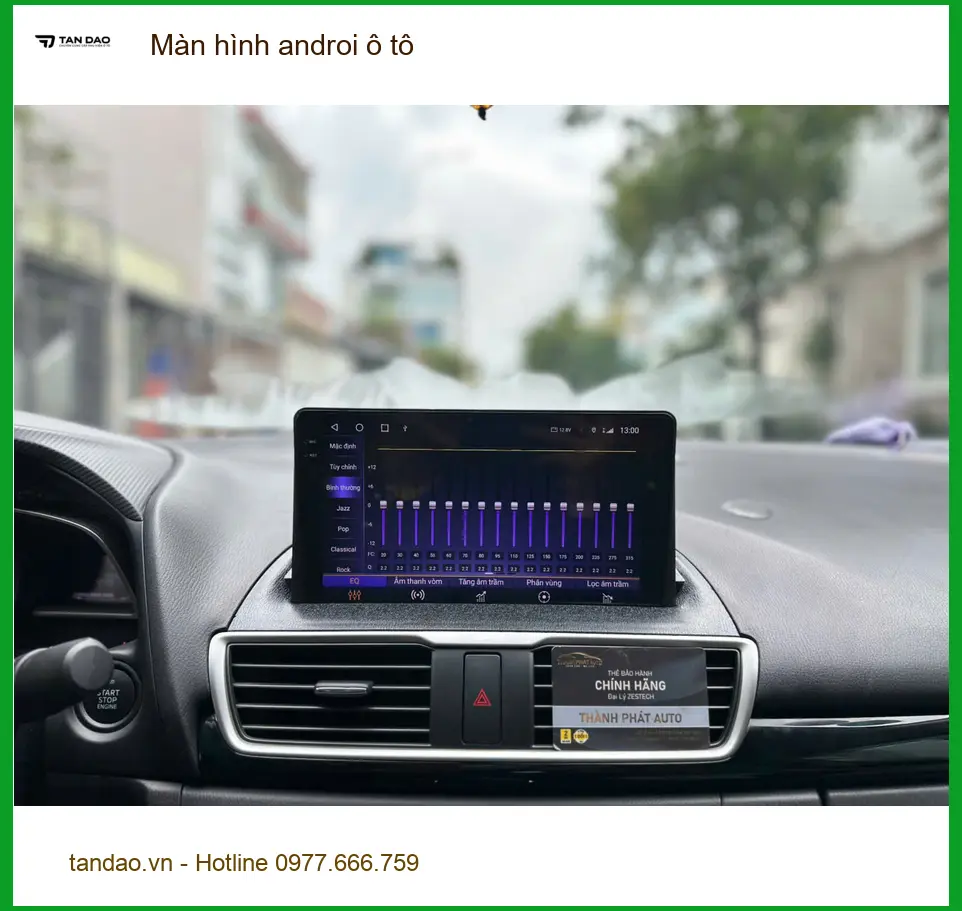 Cô Yến nâng cấp màn hình Android ô tô cho Honda CRV ở Cần Giờ vì màn zin thiếu tính năng giải trí ảnh thực tế 5