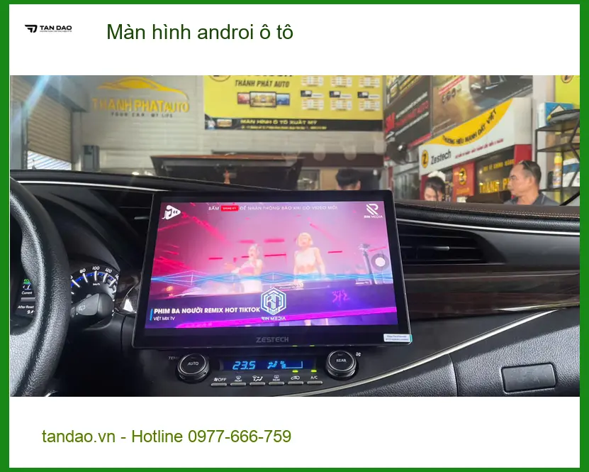 Chú Tấn lắp Màn hình androi ô tô cho Mazda CX-5 ở Bình Chánh để xem bản đồ