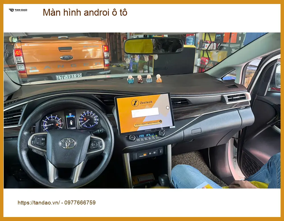 Chú Sơn gắn Màn hình Android ô tô cho Ford Ranger tại Cần Giờ dễ dàng định vị