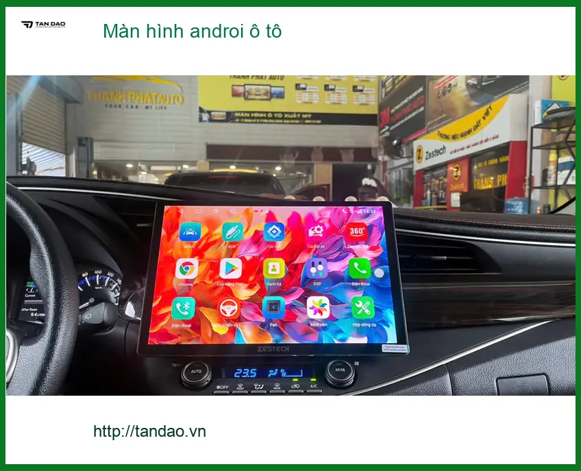Chú Sơn gắn Màn hình Android ô tô cho Ford Ranger tại Cần Giờ dễ dàng định vị ảnh thực tế 4