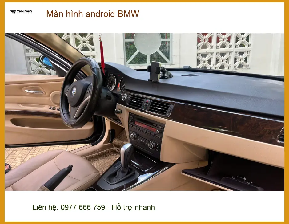 Anh Tấn nâng cấp màn hình Android BMW X3 tại Thủ Đức cho công việc