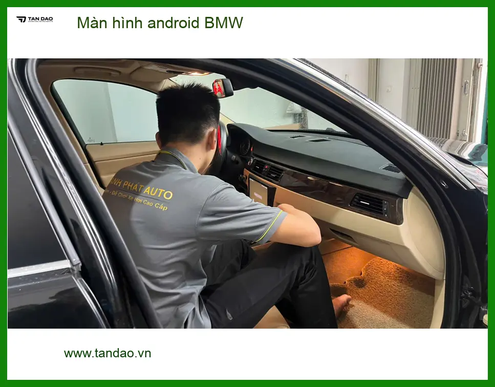 Anh Tấn nâng cấp màn hình Android BMW X3 tại Thủ Đức cho công việc ảnh thực tế 4