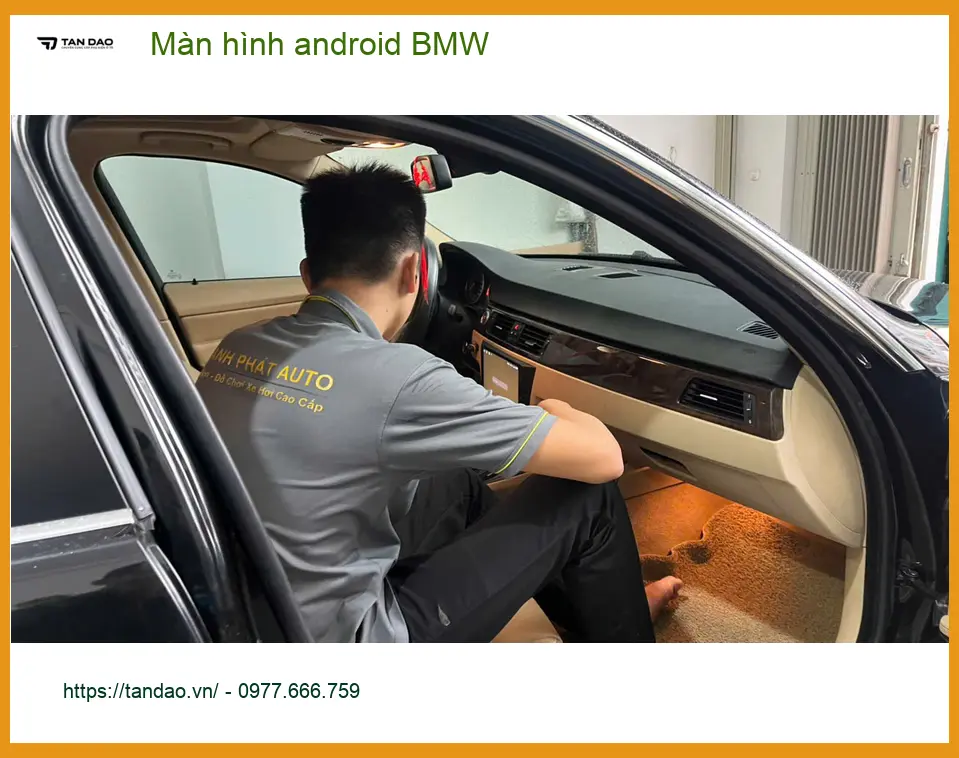 Anh Hưng nâng cấp màn hình Android BMW X5 tại Quận 6 để có nhiều tính năng giải trí hơn ảnh thực tế 2