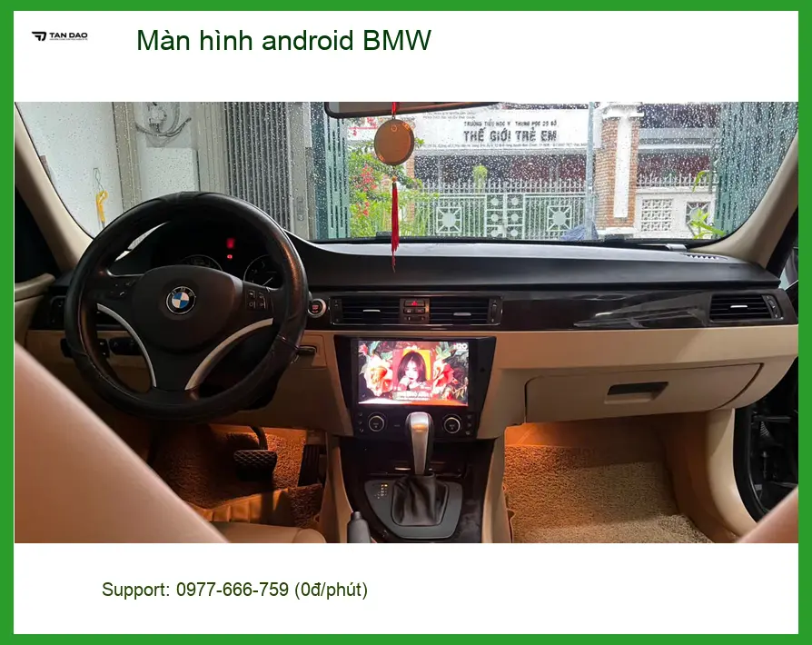 Anh Khải nâng cấp màn hình Android BMW tại Hóc Môn vì màn zin thiếu tính năng