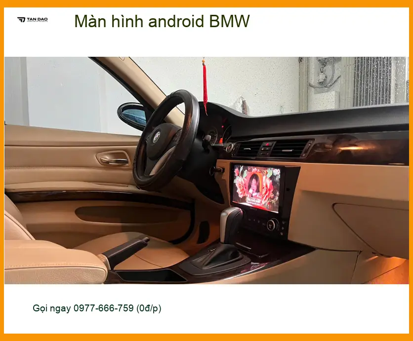 Anh Khải nâng cấp màn hình Android BMW tại Hóc Môn vì màn zin thiếu tính năng ảnh thực tế 2