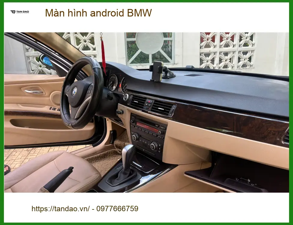Anh Khải nâng cấp màn hình Android BMW tại Hóc Môn vì màn zin thiếu tính năng ảnh thực tế 3
