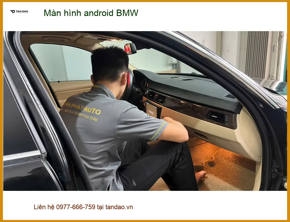 Anh Khải nâng cấp màn hình Android BMW tại Hóc Môn vì màn zin thiếu tính năng ảnh thực tế 4