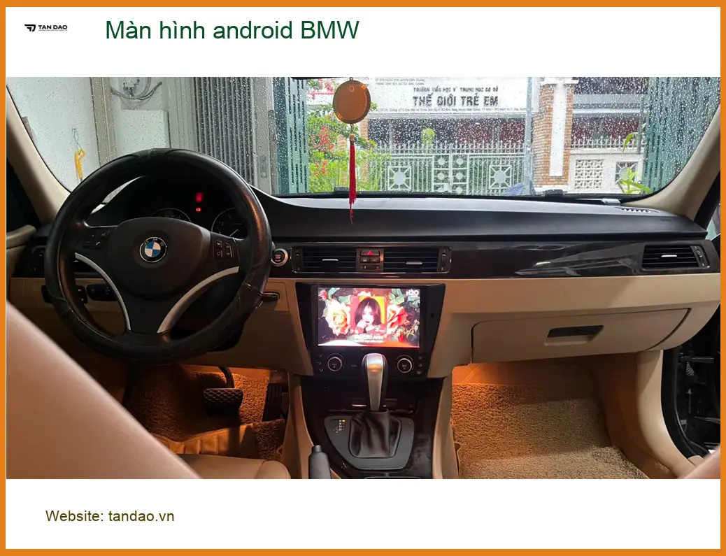 Anh Khải nâng cấp màn hình Android BMW tại Hóc Môn vì màn zin thiếu tính năng ảnh thực tế 5