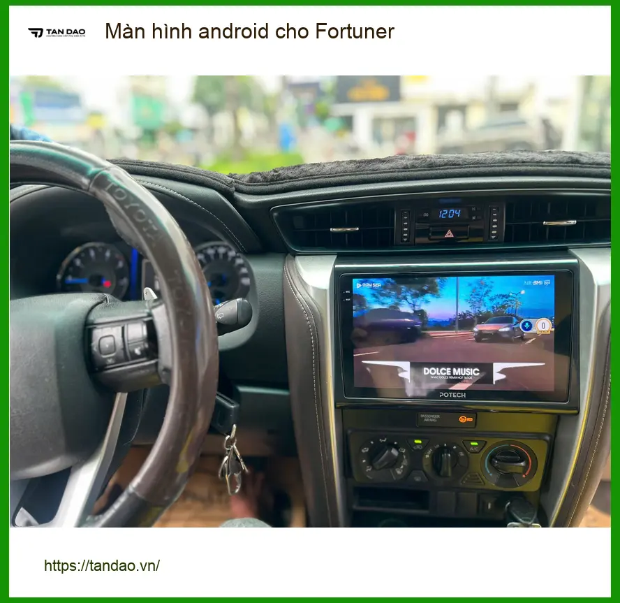 Anh Nhật lắp màn hình Android Fortuner tại Hóc Môn để nâng cấp tiện ích ảnh thực tế 2