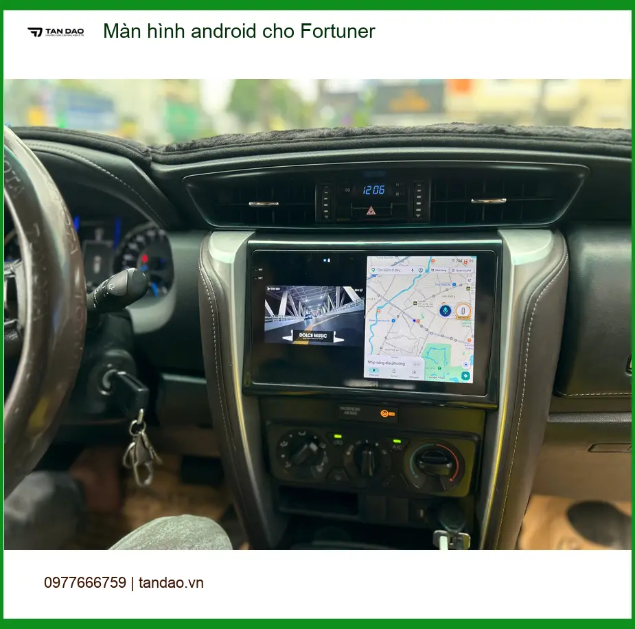 Anh Nhật lắp màn hình Android Fortuner tại Hóc Môn để nâng cấp tiện ích ảnh thực tế 4