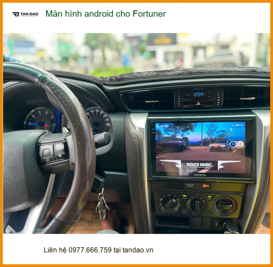 Anh Khôi nâng cấp màn hình Android cho Fortuner tại Quận 9 để nâng tầm trải nghiệm lái ảnh thực tế 3
