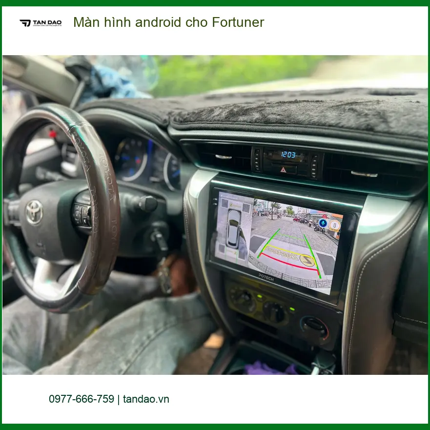 Anh Khôi nâng cấp màn hình Android cho Fortuner tại Quận 9 để nâng tầm trải nghiệm lái ảnh thực tế 4