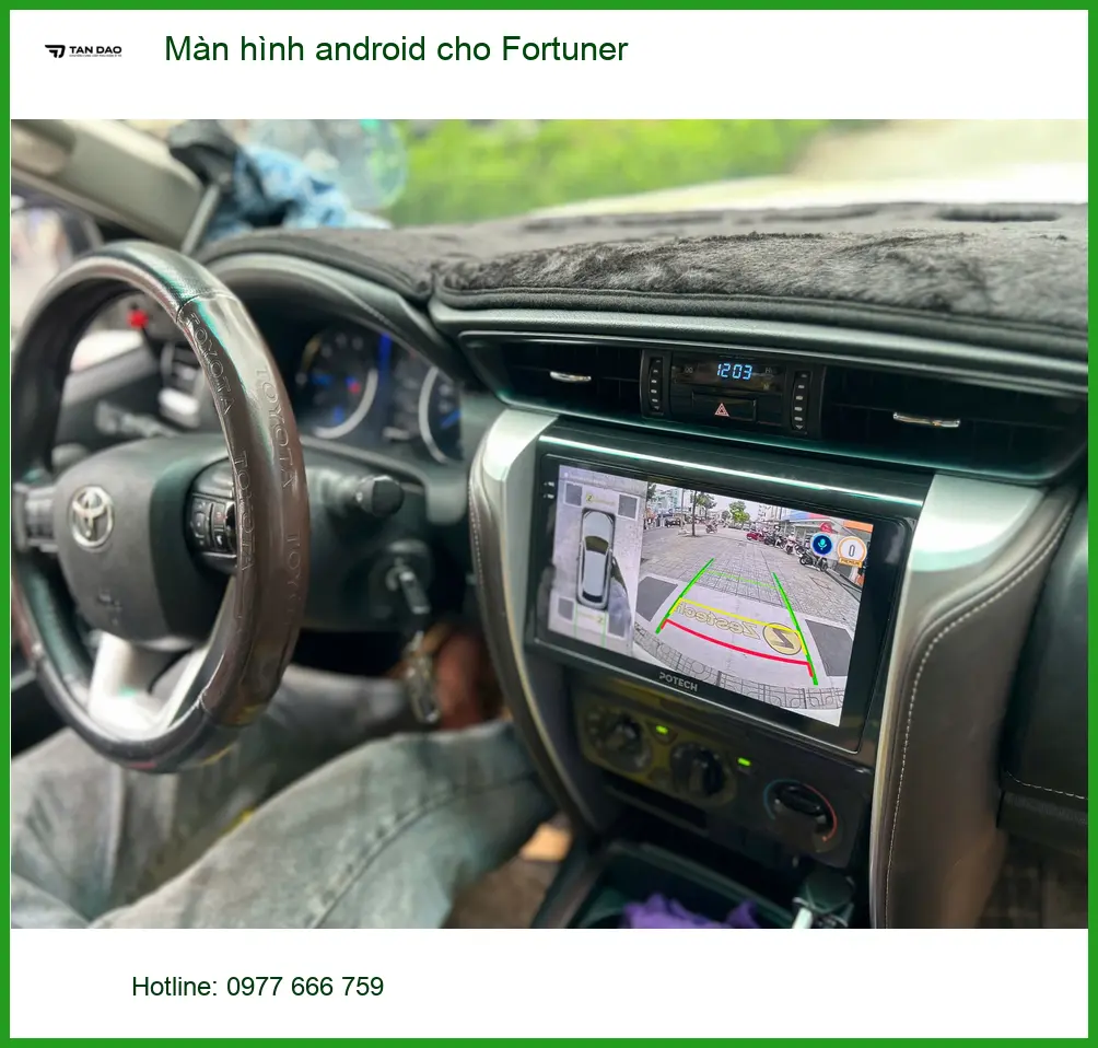 Anh Tùng lắp màn hình Android cao cấp cho Fortuner tại Quận 11 ảnh thực tế 3