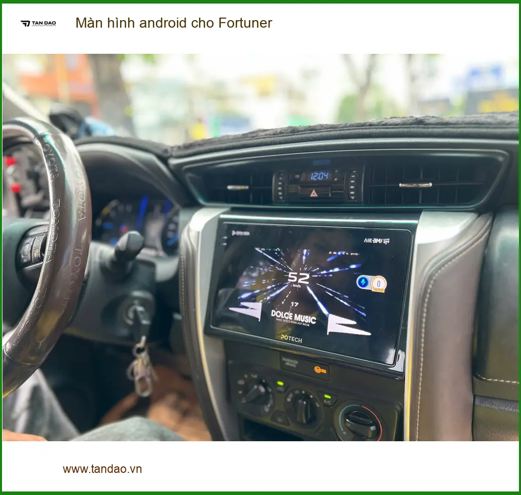 Anh Tùng lắp màn hình Android cao cấp cho Fortuner tại Quận 11 ảnh thực tế 4