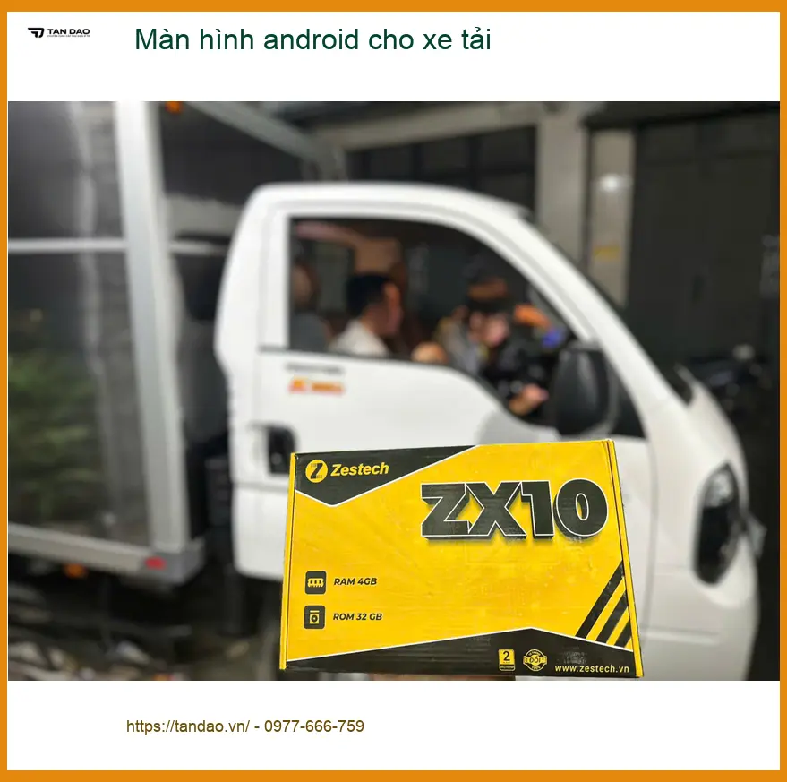 Anh Quang lắp màn hình Android cho xe tải Isuzu tại Quận 12 vì cần dẫn đường ảnh thực tế 2