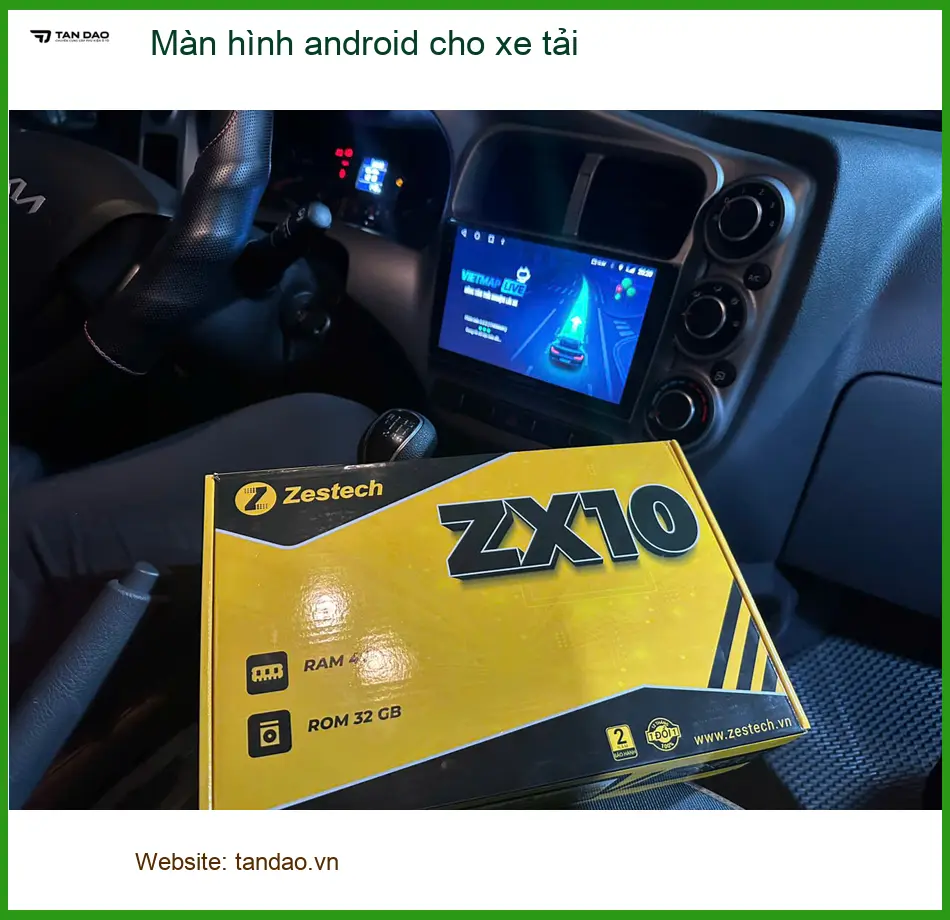 Anh Bách nâng cấp màn hình Android xe tải Fuso Canter tại Quận 9 cho chuyến đi dài ảnh thực tế 2