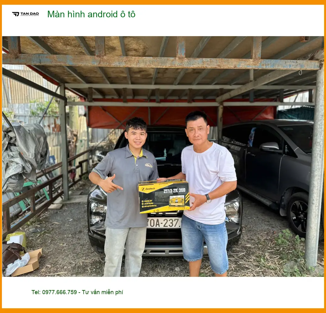 Chú Phúc Lộc lắp màn hình android ô tô cho Hyundai Creta ở Củ Chi